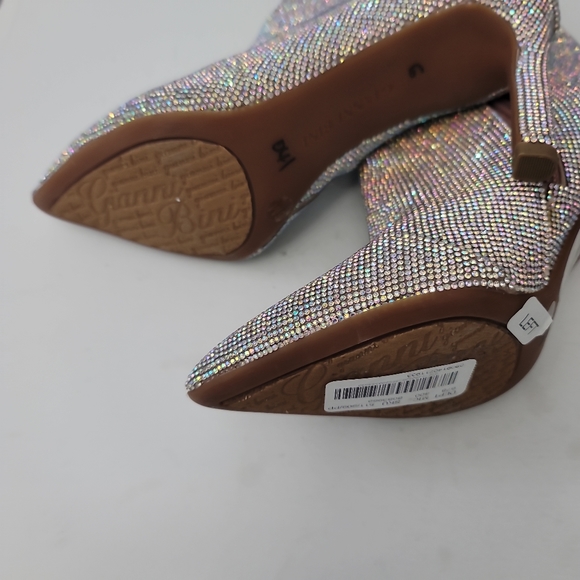 Gianni Bini Annina Rhinestone Embellished Stiletto Dress Booties - Picture 4 of 14